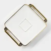 Блюдо керамическое для подачи Gold, 18.8&times;23&times;4.6 см