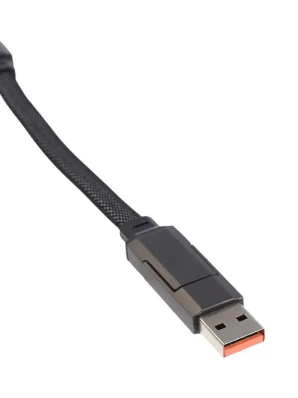 Кабель Type-C - USB, Type-C, 3 А, 10 см, чёрный