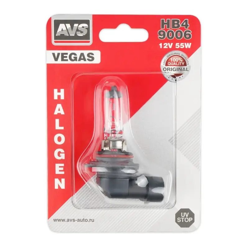 Галогенная лампа AVS Vegas в блистере HB4/9006.12V.55W.1шт.