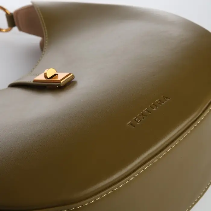 Сумка женская багет TEXTURA на молнии, 27&times;9&times;23 см, хаки