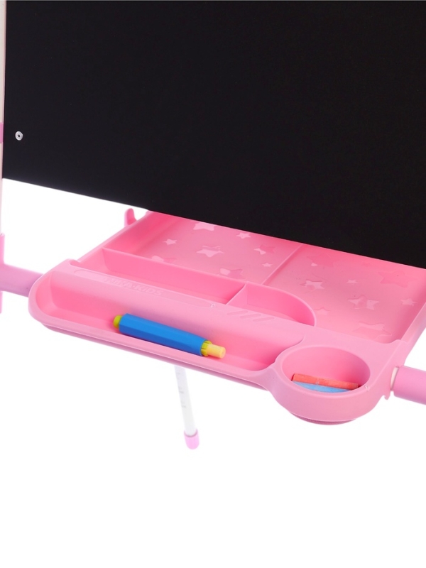 Доска знаний-мольберт 2 двусторонний ДЗМ2/РЗ розовый-2