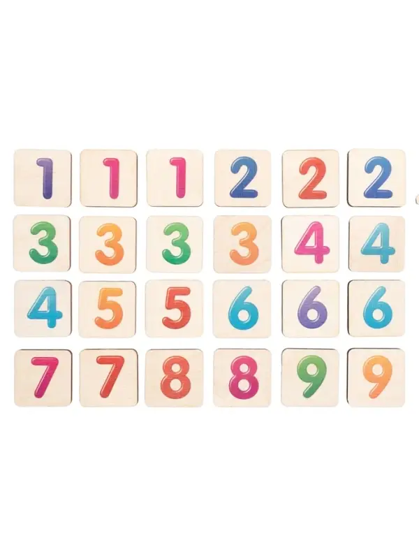 Лото &laquo;Моя первая арифметика&raquo;, с деревянными фишками