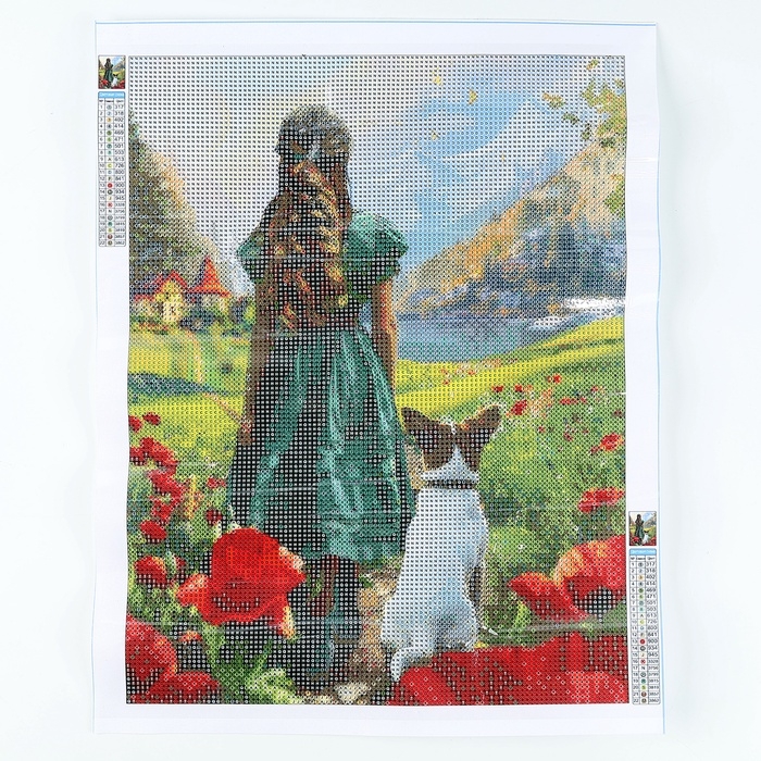 Алмазная мозаика с полным заполнением на холсте «Изумрудная фантазия», 30 х 40 см Алмазная мозаика с полным заполнением на холсте «Изумрудная фантазия», 30 х 40 см