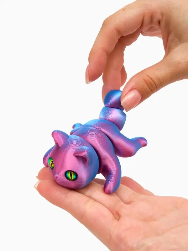 3Д - печатная игрушка &laquo;Котик&raquo;, подвижная, цвет МИКС