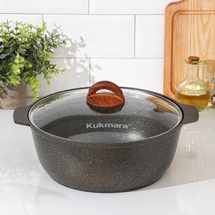 Кастрюля-жаровня Granit ultra (original), 5 л, d=28 см, антипригарное покрытие, цвет чёрный Кастрюля-жаровня Granit ultra (original), 5 л, d=28 см, антипригарное покрытие, цвет чёрный