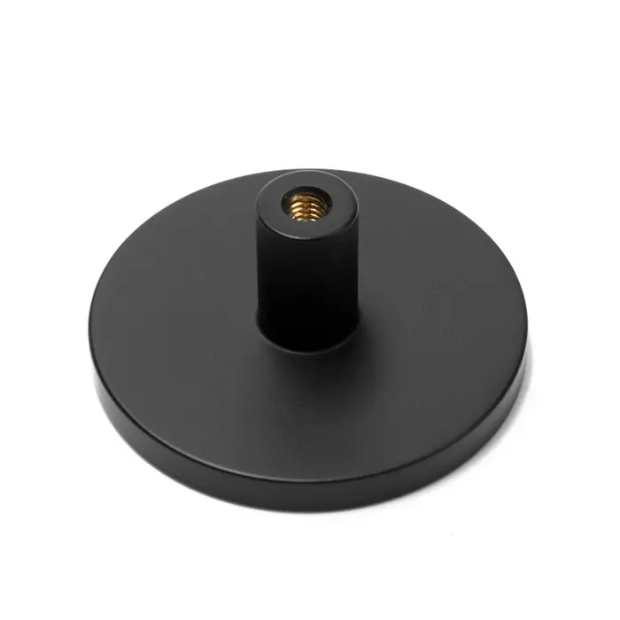 Ручка-кнопка CAPPIO, d=44 мм, h=20 мм, латунь, цвет черный