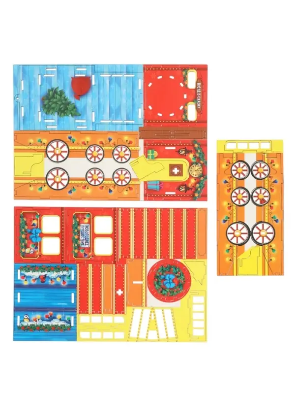 Конструктор Лесная мастерская &laquo;Новогодний паровозик&raquo;