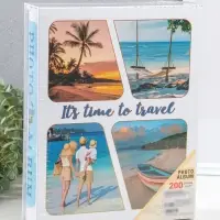Фотоальбом на 200 фото 13х18 см "Семейный отдых на море" в коробке 5,5х23,5х29,5 см