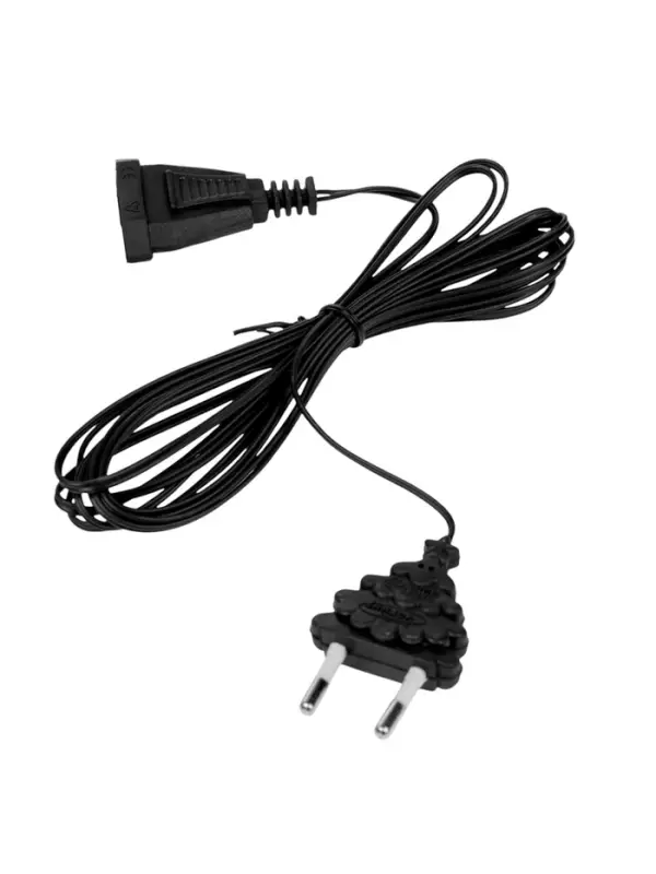 Удлинитель для комнатных гирлянд, 3 м, тёмная нить, УМС-вилка