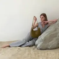 Сумка женская багет TEXTURA на молнии, 27&times;9&times;23 см, хаки