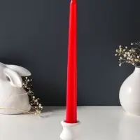 Набор свечей античных 25 см, 3 шт., 58 г, 7 ч, красный