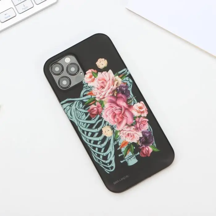 Чехол на телефон iPhone 12, 12 PRO «Цветы»