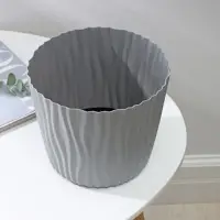 Кашпо для цветов со вставкой «Волна», 4 л, d=20 см, h=17 см, цвет серый Кашпо для цветов со вставкой «Волна», 4 л, d=20 см, h=17 см, цвет серый