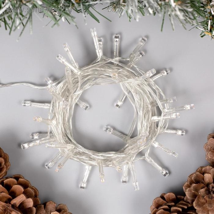 Гирлянда «Нить» 4 м, IP20, прозрачная нить, 40 LED, 2 режима, батарейки AAх3 (нет в комплекте), свечение мульти Гирлянда «Нить» 4 м, IP20, прозрачная нить, 40 LED, 2 режима, батарейки AAх3 (нет в комплекте), свечение мульти