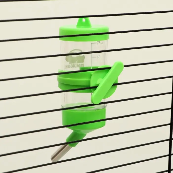 Поилка для грызунов &laquo;Пижон&raquo;, 80 мл, зелёная