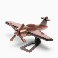 Фигура интерьерная &laquo;Самолёт&raquo;,11.5&times;14&times;6.5 см, медный