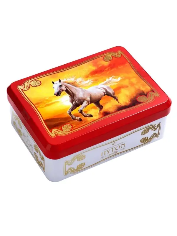 Чай чёрный новогодний HYTON «Шкатулка красная: белая лошадь», 50 г Чай чёрный новогодний HYTON «Шкатулка красная: белая лошадь», 50 г