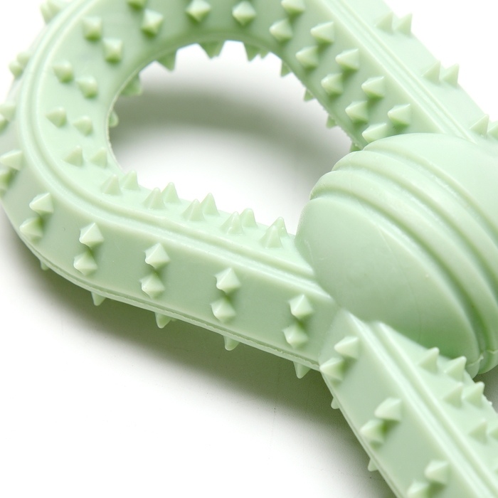 Игрушка для собак Игрушка для собак "Бесконечность", TPR, массажная, 15 см, зеленая