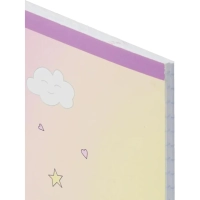 Тетрадь общая А5 48л №1School Uniland роз,клет,скреп,ВД-лак 4шт/уп(1819932)