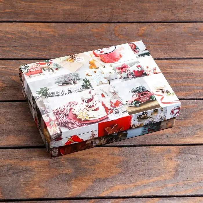 Коробка подарочная новогодняя складная, «Вперед за мечтой», 21×15×5.7 см Коробка подарочная новогодняя складная, «Вперед за мечтой», 21×15×5.7 см