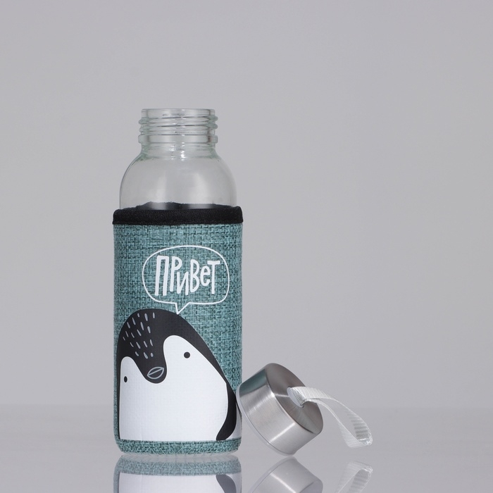 Бутылка для воды в чехле «Привет», 350 мл Бутылка для воды в чехле «Привет», 350 мл
