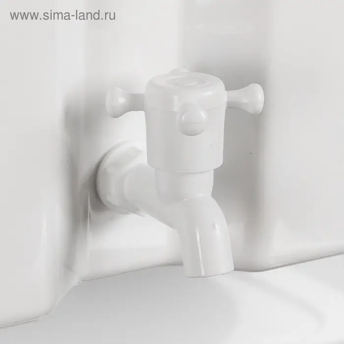 Умывальник с водонагревателем ТермМикс, нержавеющая мойка, пластиковый бак, 1250 Вт, 17 л, белый