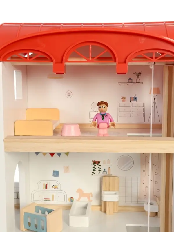 Кукольный домик с мебелью Кукольный домик с мебелью