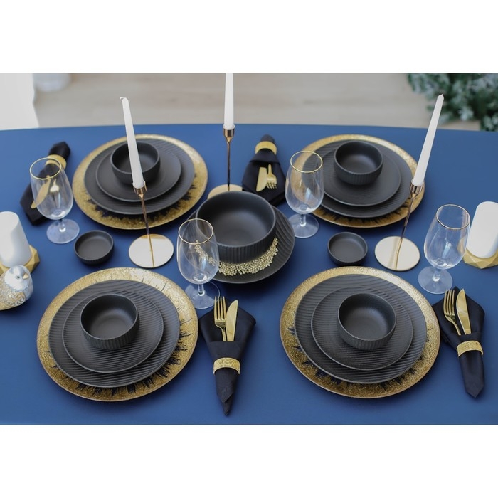 Миска фарфоровая Magistro Line, 1,3 л, d=17,5 см, цвет чёрный Миска фарфоровая Magistro Line, 1,3 л, d=17,5 см, цвет чёрный