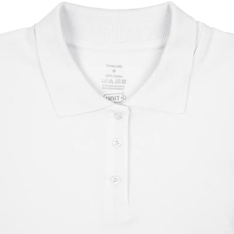 Рубашка поло женская Virma lady, белая, размер S Рубашка поло женская Virma lady, белая, размер S
