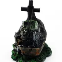 Декор для аквариума &laquo;Корабль с мачтой&raquo;, 12&times;5.5&times;9.5 см