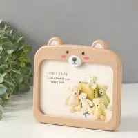 Фоторамка пластик карандашница 10х15 см "Мишутка" бежевый 5х17,2х15,3 см