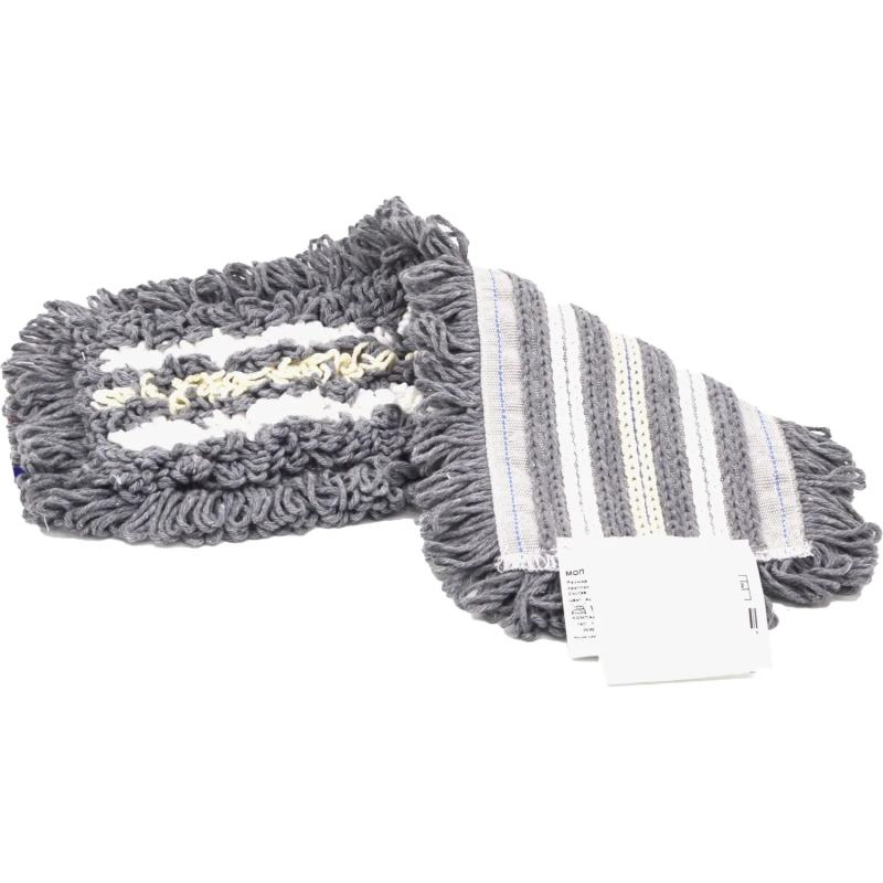 Насадка МОП плоский 40х13 см, хлопок+серая виск+микроф, т-обр ухо AS3709