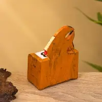 Календарь настольный "Рыбка" дерево 7х4х9 см, цв. оранжевый