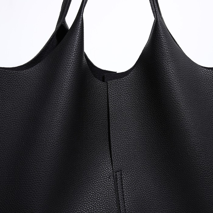 Сумка-шопер женская, TEXTURA, большой размер, цвет чёрный