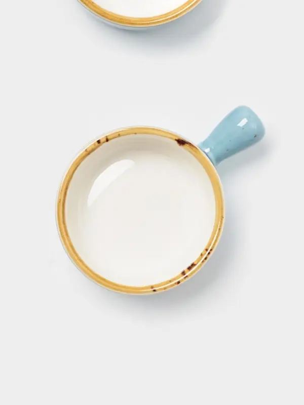 Кокотницы Magistro «Церера», набор 2 шт., 100 мл, d=7.5 см, фарфор, голубые Кокотницы Magistro «Церера», набор 2 шт., 100 мл, d=7.5 см, фарфор, голубые