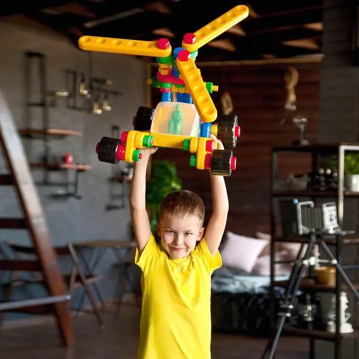 Конструктор пластиковый &laquo;На взлёт&raquo;, 5 в 1, 196 деталей