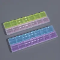 Органайзер для хранения мелочей, 14 ячеек, 21.5&times;6.5&times;2.3 см, МИКС