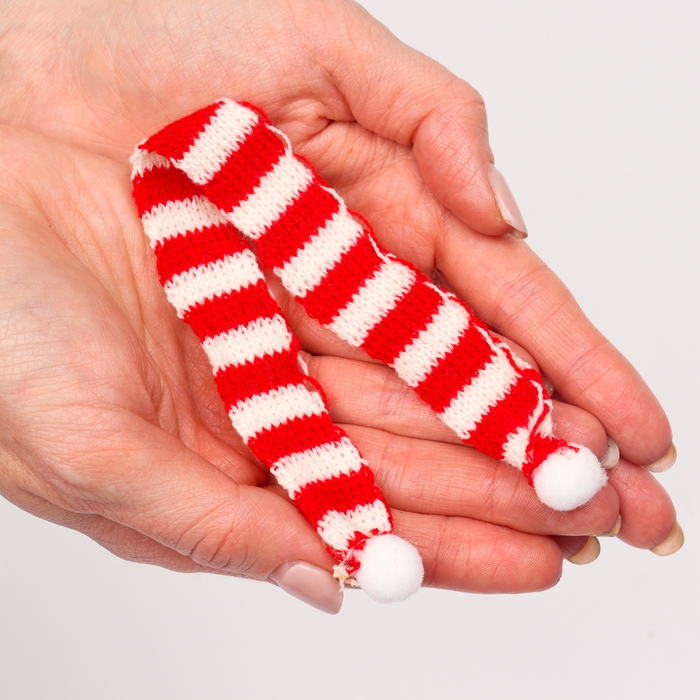 Шарфик для игрушек вязаный «Зимний вечер», набор 5 шт., размер 1шт. — 27 × 2 см Шарфик для игрушек вязаный «Зимний вечер», набор 5 шт., размер 1шт. — 27 × 2 см