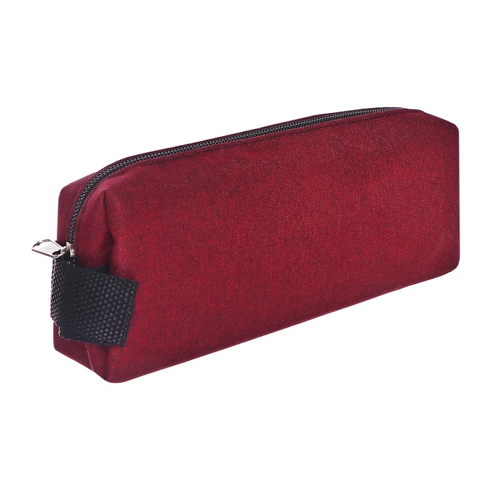 Пенал школьный «Бордо», на молнии, МИКС Пенал школьный «Бордо», на молнии, МИКС