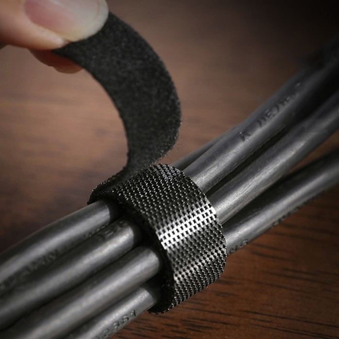 Лента липучка для крепления проводов в авто, 1.5×100 см Лента липучка для крепления проводов в авто, 1.5×100 см