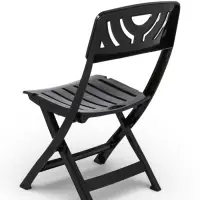 Стул садовый Decorona DeRiviera, 46&times;50&times;82 см, складной, пластиковый, горький шоколад