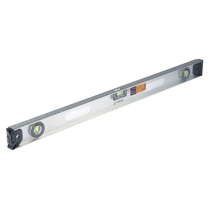 Уровень алюминиевый ТУНДРА &laquo;Рельс&raquo;, 3 глазка (1 поворотный), 800 мм