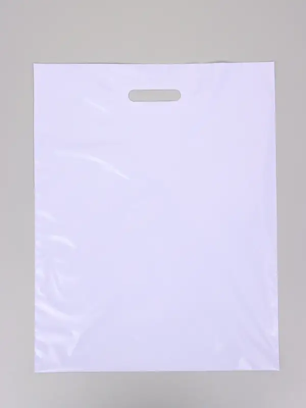 Пакет полиэтиленовый с вырубной ручкой, лавандовый 40-50 См, 60 мкм