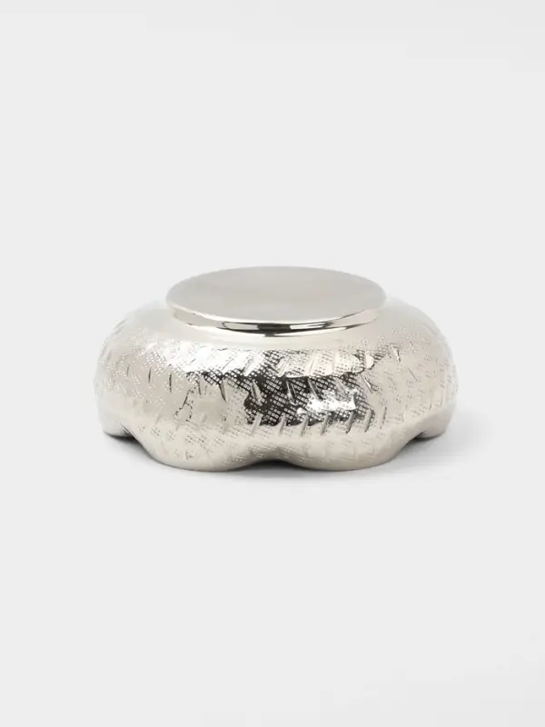 Салатник с волнистыми краями, 20&times;20&times;7.5 см, алюминий