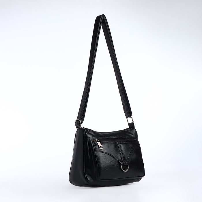 Сумка женская на молнии, цвет чёрный Сумка женская на молнии, цвет чёрный