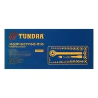 Набор инструментов в кейсе ТУНДРА, универсальный, 1/4" и 3/8", 39 предметов