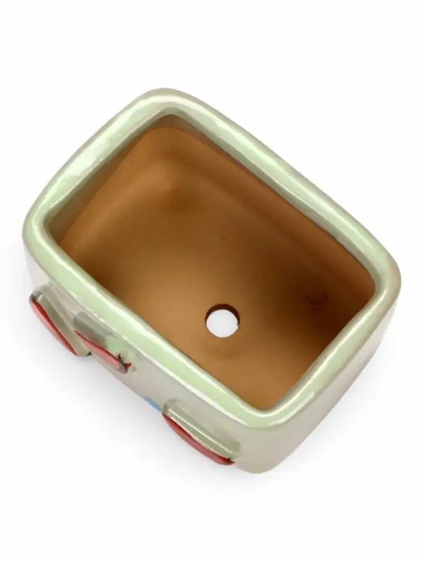 Декоративный горшок для цветов &laquo;Арбуз&raquo;, 10.5&times;7.5&times;8 см, керамический, Greengo