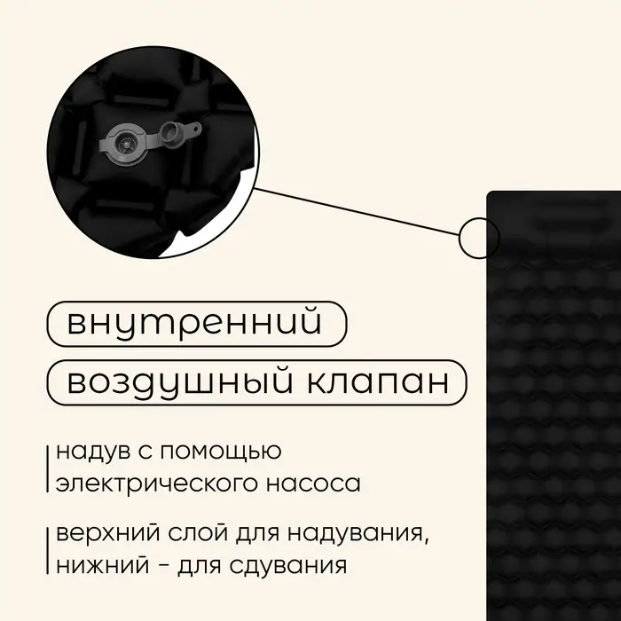 Матрас туристический maclay, 190&times;56&times;5 см, с подушкой