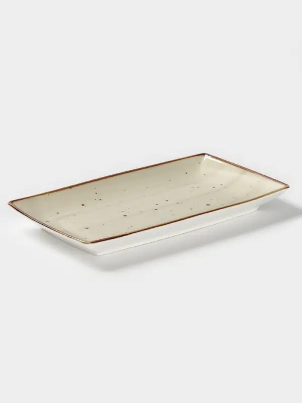 Блюдо сервировочное Magistro Mediterana, 24&times;13&times;2.5 см, фарфор, бежевое