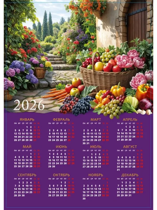 Календарь 2026 «Натюрморт», А3 Календарь 2026 «Натюрморт», А3